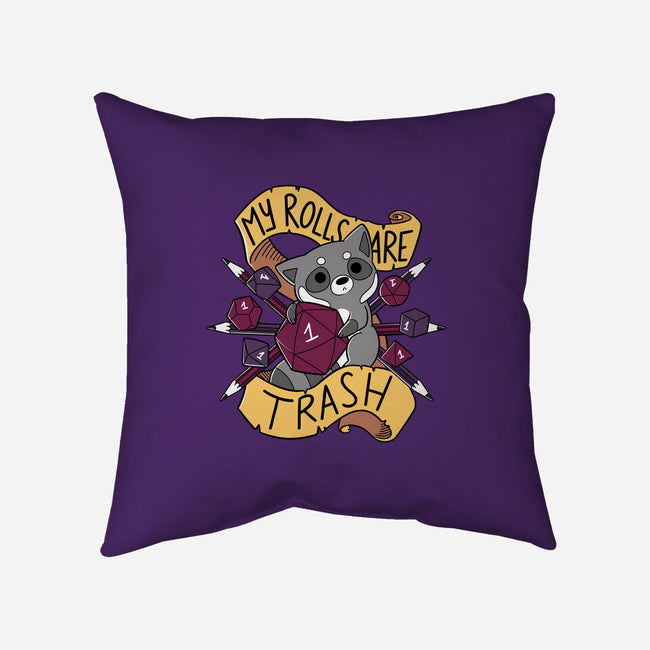 RPG Raccoon-none removable cover w insert throw pillow-TaylorRoss1
