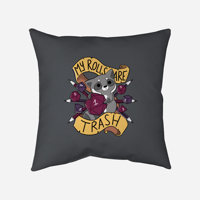 RPG Raccoon-none removable cover throw pillow-TaylorRoss1