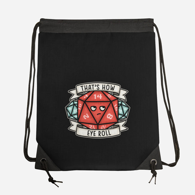 How Eye Roll-none drawstring bag-CoD Designs