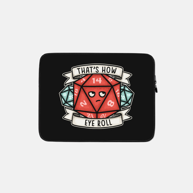 How Eye Roll-none zippered laptop sleeve-CoD Designs