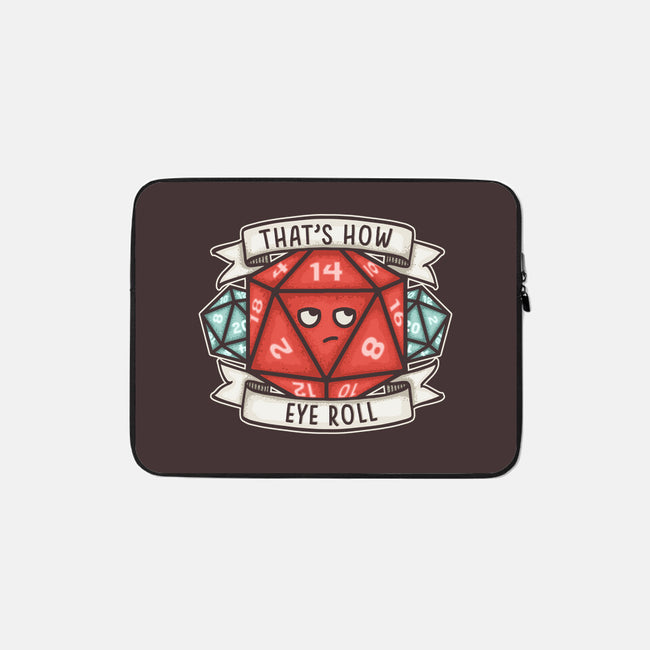 How Eye Roll-none zippered laptop sleeve-CoD Designs
