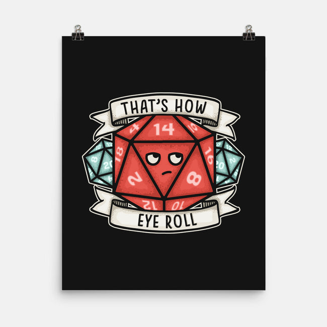 How Eye Roll-none matte poster-CoD Designs