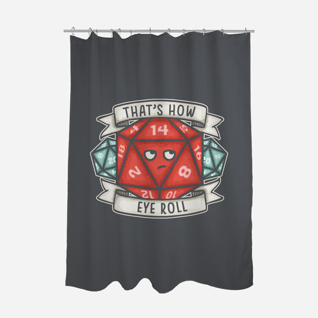 How Eye Roll-none polyester shower curtain-CoD Designs