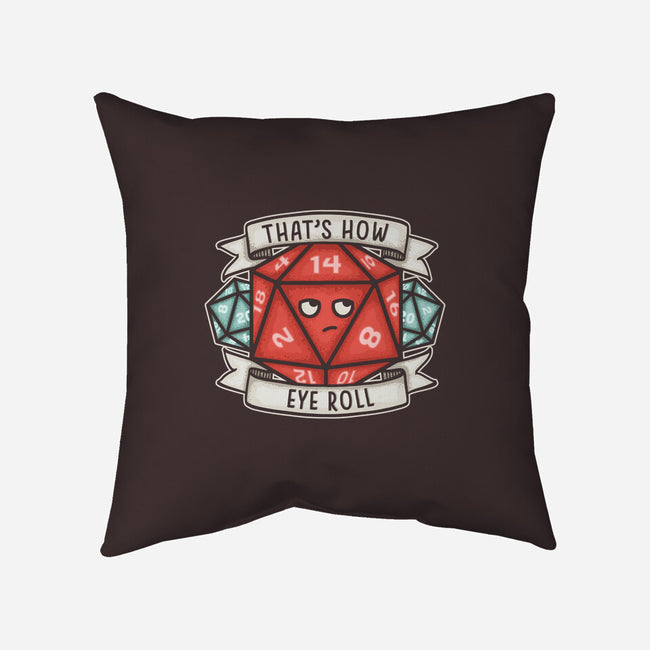 How Eye Roll-none removable cover w insert throw pillow-CoD Designs