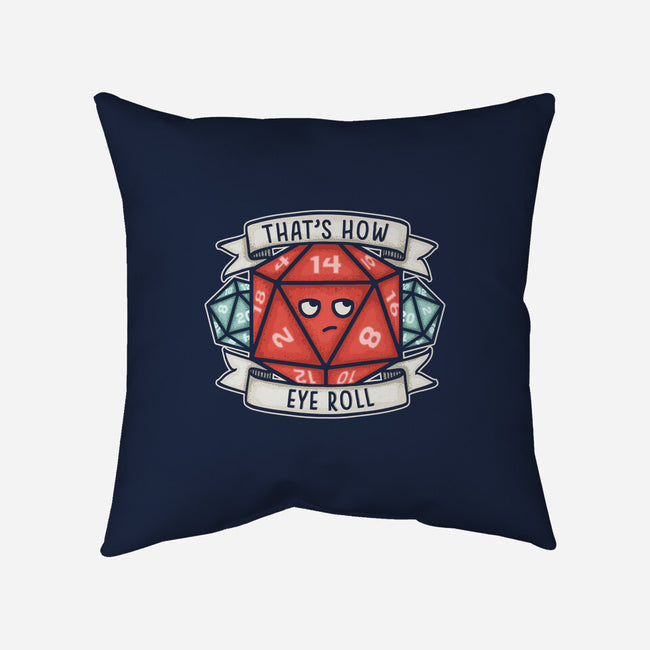 How Eye Roll-none removable cover w insert throw pillow-CoD Designs