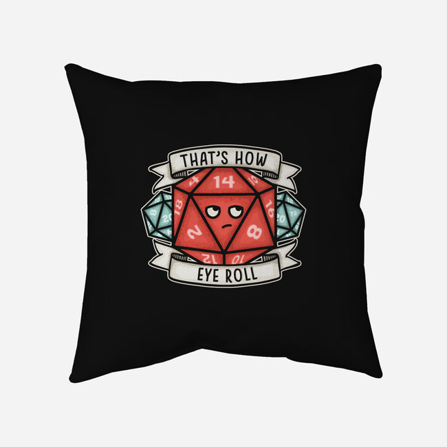 How Eye Roll-none removable cover throw pillow-CoD Designs
