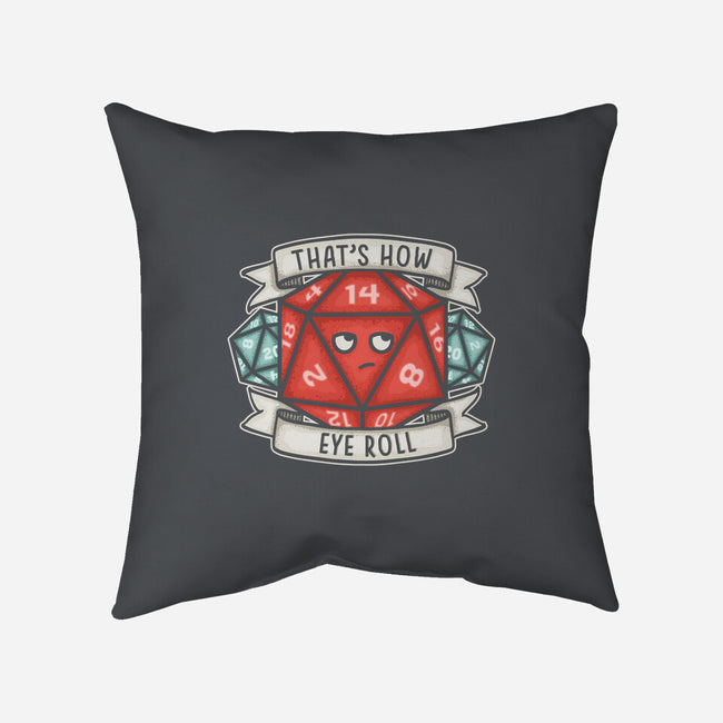 How Eye Roll-none removable cover throw pillow-CoD Designs