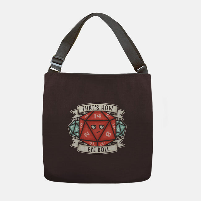 How Eye Roll-none adjustable tote-CoD Designs