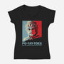 Po-Tay-Toes-womens v-neck tee-kg07