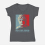 Po-Tay-Toes-womens v-neck tee-kg07