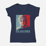 Po-Tay-Toes-womens v-neck tee-kg07