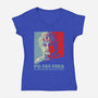 Po-Tay-Toes-womens v-neck tee-kg07