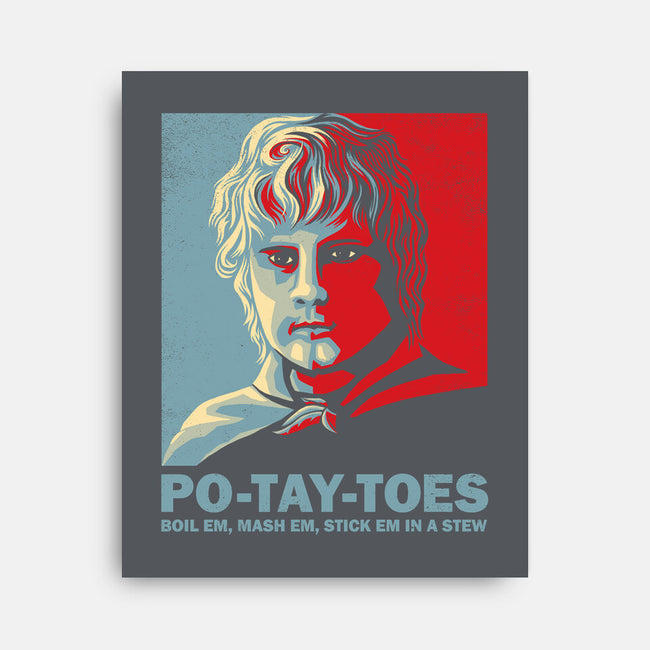 Po-Tay-Toes-none stretched canvas-kg07