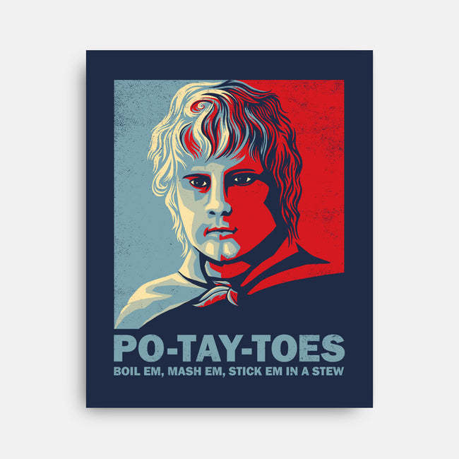 Po-Tay-Toes-none stretched canvas-kg07