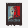 Po-Tay-Toes-none polyester shower curtain-kg07