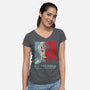 Po-Tay-Toes-womens v-neck tee-kg07