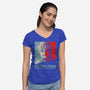 Po-Tay-Toes-womens v-neck tee-kg07