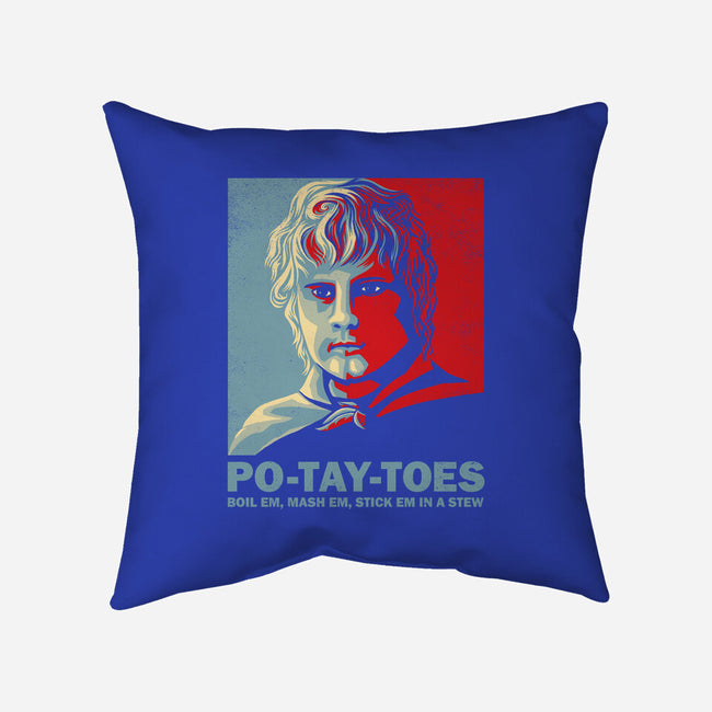 Po-Tay-Toes-none removable cover w insert throw pillow-kg07