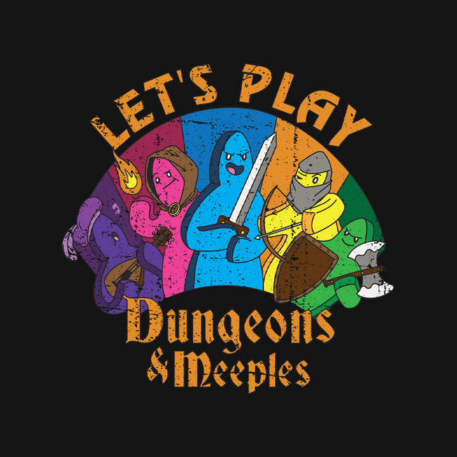 Lets Play Dungeons and Meeples-none matte poster-T33s4U