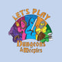 Lets Play Dungeons and Meeples-none glossy sticker-T33s4U