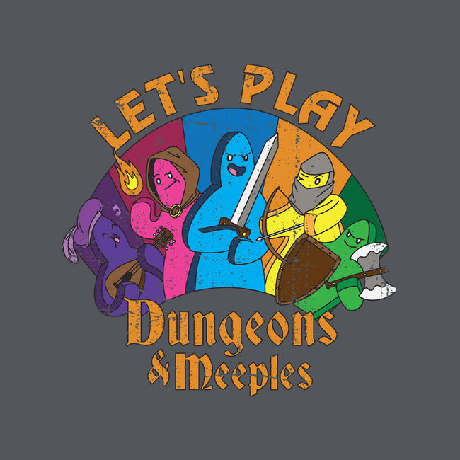 Lets Play Dungeons and Meeples-none zippered laptop sleeve-T33s4U