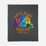 Lets Play Dungeons and Meeples-none fleece blanket-T33s4U