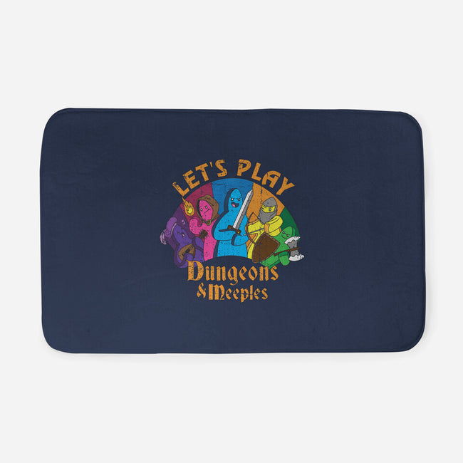 Lets Play Dungeons and Meeples-none memory foam bath mat-T33s4U