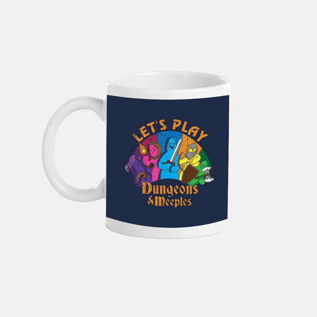 Lets Play Dungeons and Meeples-none glossy mug-T33s4U
