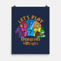 Lets Play Dungeons and Meeples-none matte poster-T33s4U