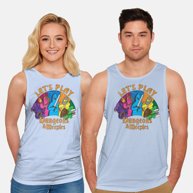 Lets Play Dungeons and Meeples-unisex basic tank-T33s4U