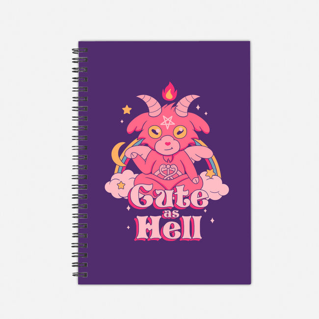 Cute as Hell-none dot grid notebook-Thiago Correa