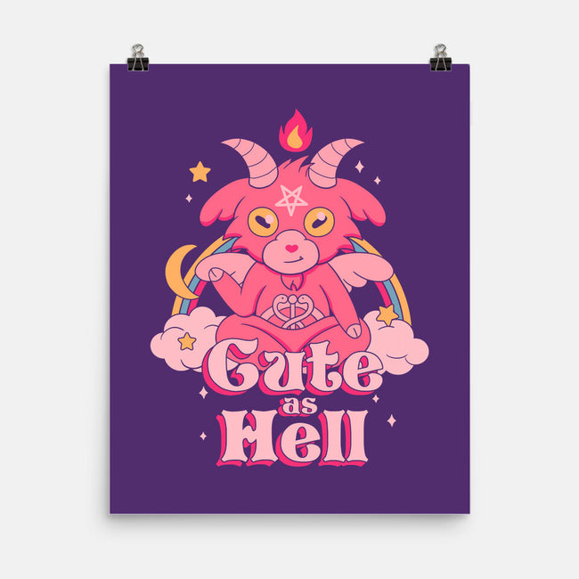Cute as Hell-none matte poster-Thiago Correa