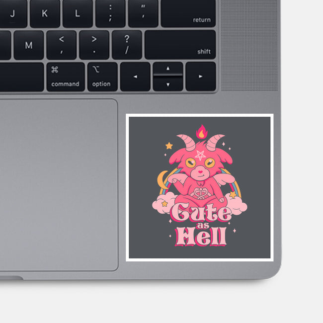 Cute as Hell-none glossy sticker-Thiago Correa