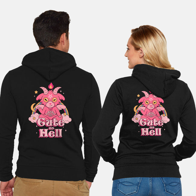 Cute as Hell-unisex zip-up sweatshirt-Thiago Correa