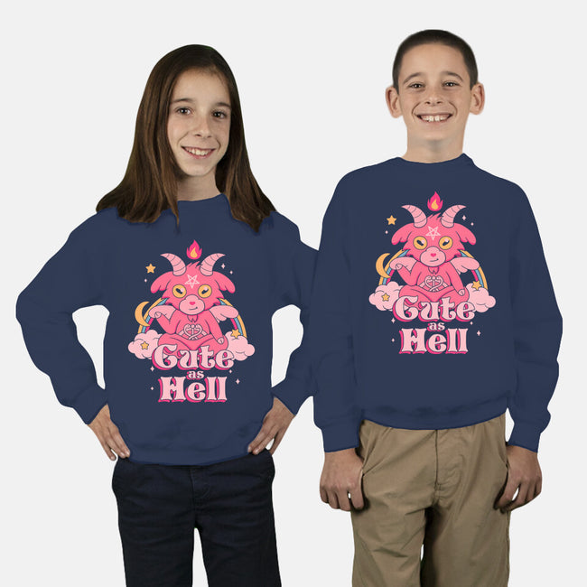 Cute as Hell-youth crew neck sweatshirt-Thiago Correa