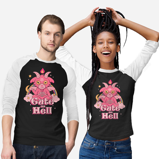 Cute as Hell-unisex baseball tee-Thiago Correa