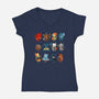 Kitten Role Play-womens v-neck tee-Vallina84