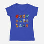 Kitten Role Play-womens v-neck tee-Vallina84
