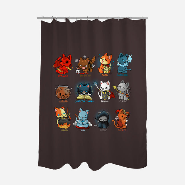Kitten Role Play-none polyester shower curtain-Vallina84