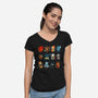 Kitten Role Play-womens v-neck tee-Vallina84