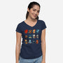 Kitten Role Play-womens v-neck tee-Vallina84
