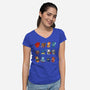 Kitten Role Play-womens v-neck tee-Vallina84