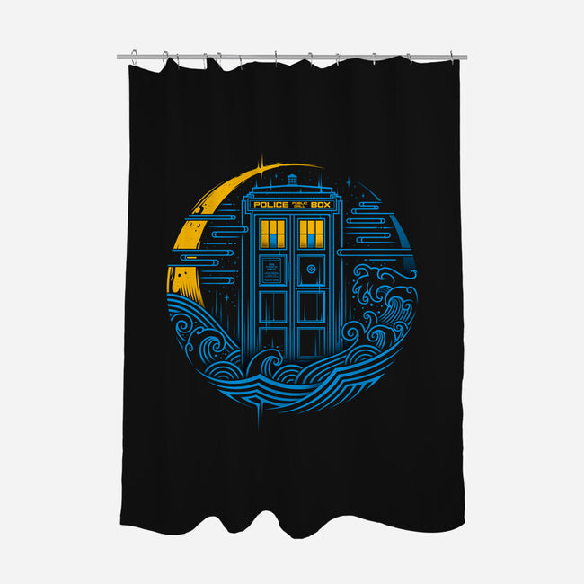 Time Traveler-none polyester shower curtain-StudioM6