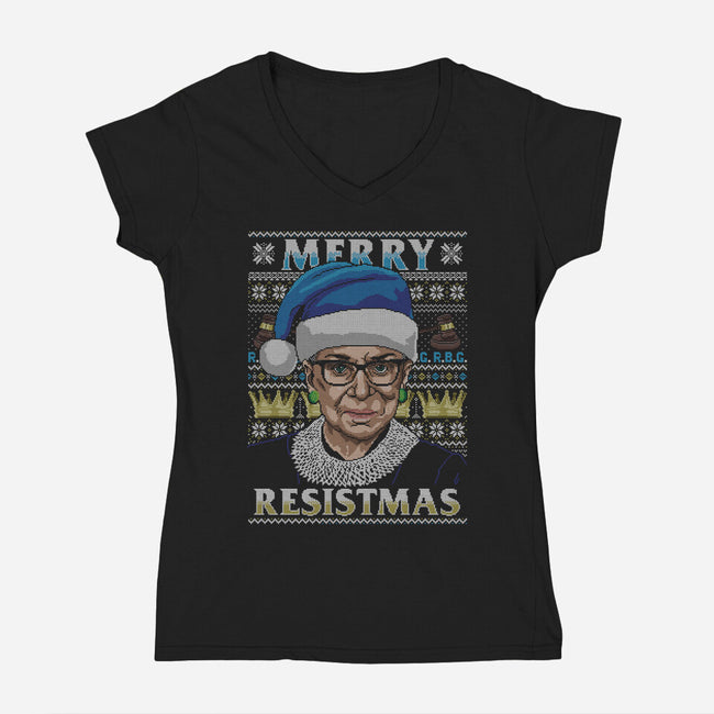 Merry Resistmas-womens v-neck tee-CoD Designs