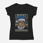 Merry Resistmas-womens v-neck tee-CoD Designs