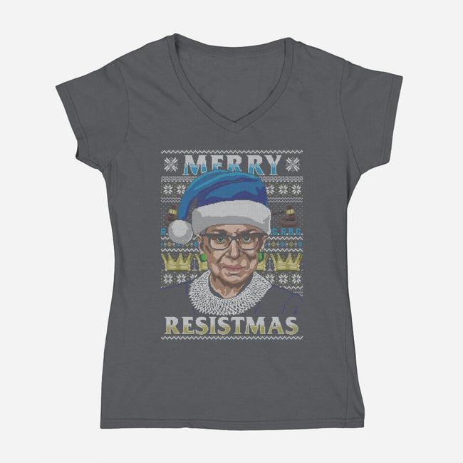Merry Resistmas-womens v-neck tee-CoD Designs