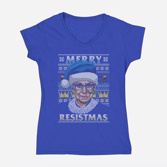 Merry Resistmas-womens v-neck tee-CoD Designs