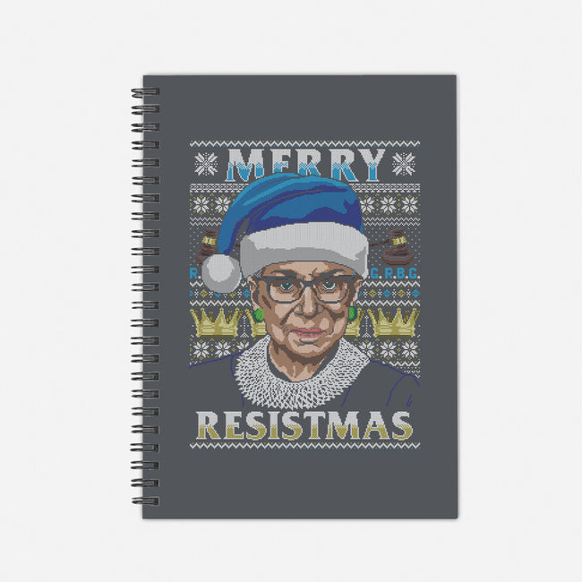 Merry Resistmas-none dot grid notebook-CoD Designs