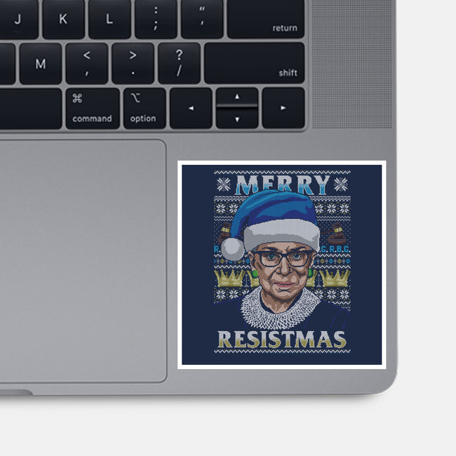 Merry Resistmas-none glossy sticker-CoD Designs