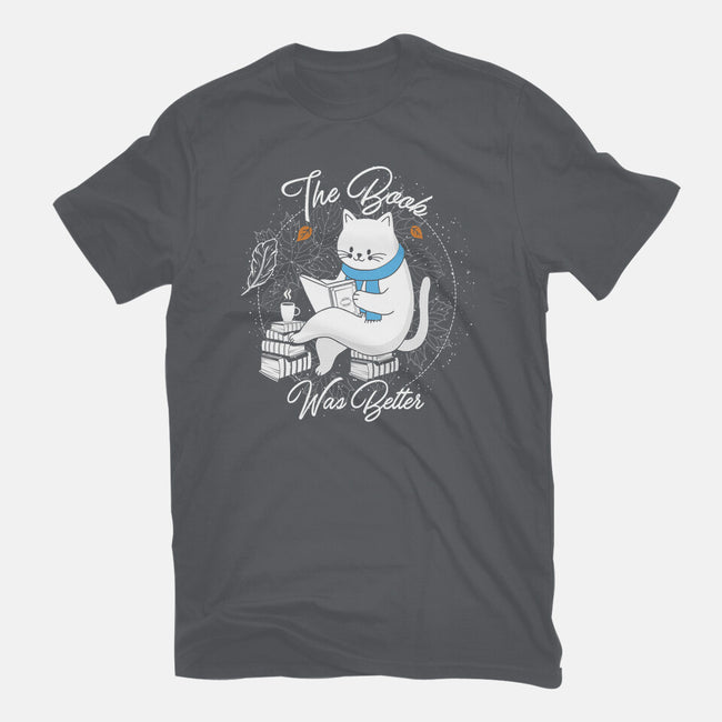 Cat Reader-youth basic tee-Liewrite